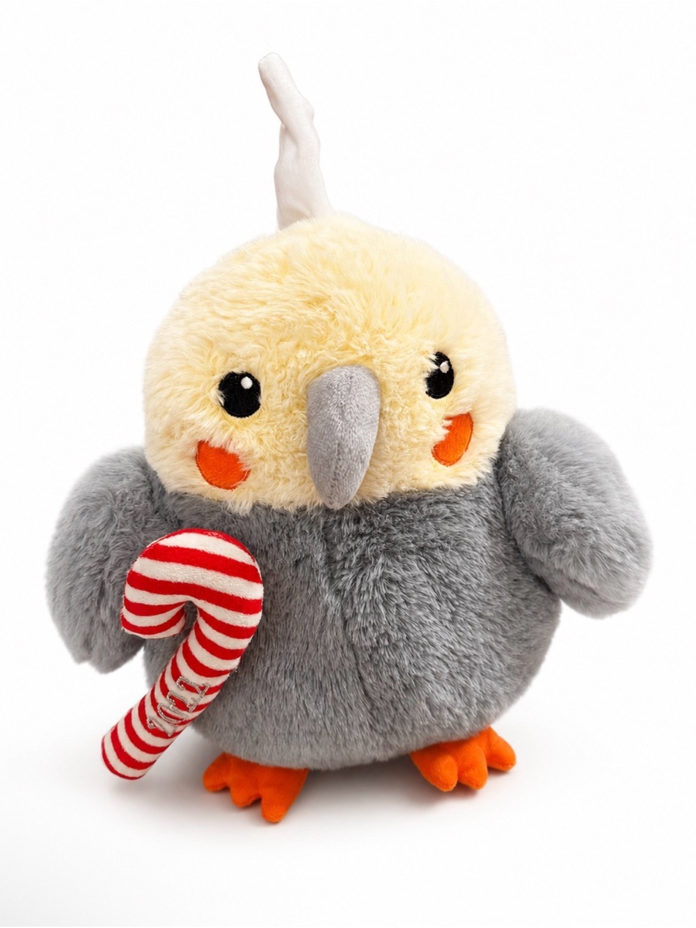 Petsmart 13” Symphony Gray Cockatiel Plush Dog Toy with Squeaker 2022 Candy Cane